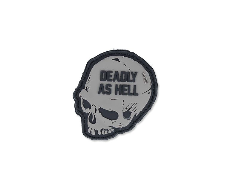 101 Inc. 3D Deadly As Hell Morale Patch - Gray