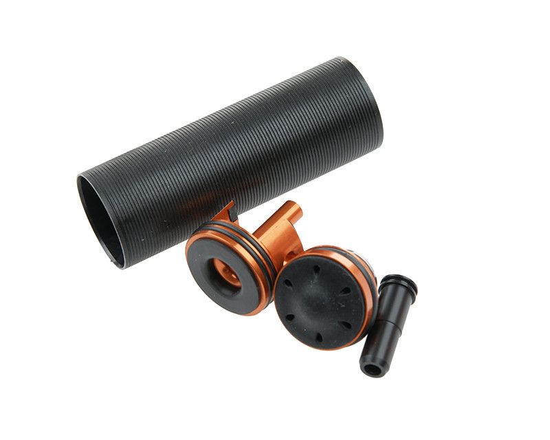 Lonex reinforced cylinder set with amortized piston head for AUG replicas
