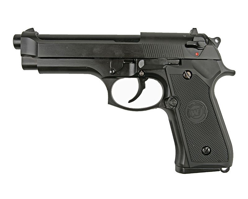 GBB WE M92 v.2 LED Box pistol - black