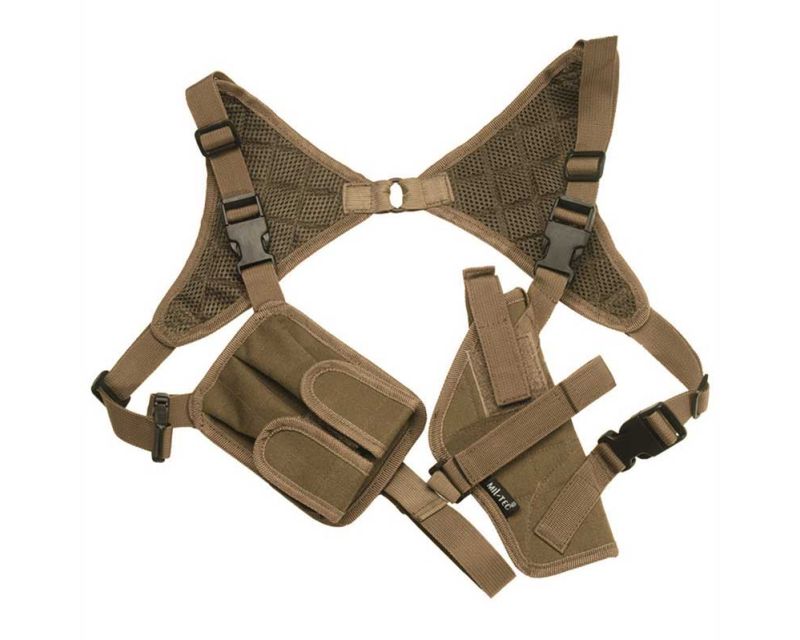 Mil-Tec holster with suspenders - Coyote
