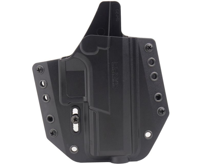 OWB right Bravo Concealment holster for CZ P10c pistol - Black