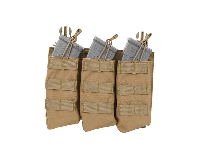 8Fields Buckle Up Cordura Triple pouch for AK type magazines - coyote
