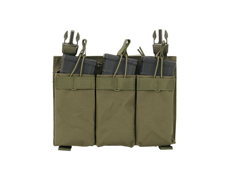 8Fields Buckle Up Triple pouch for M4 / M16 magazines - olive