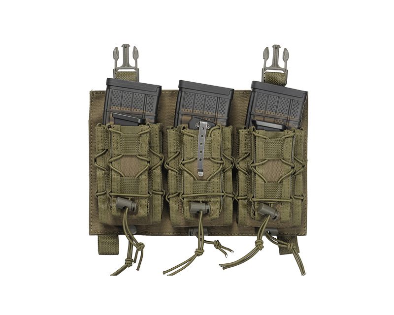 8Fields Buckle Up universal pouch for three magazines - olive