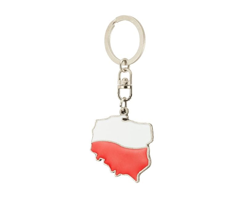 Pik Kaychain - White and red in the shape of Poland