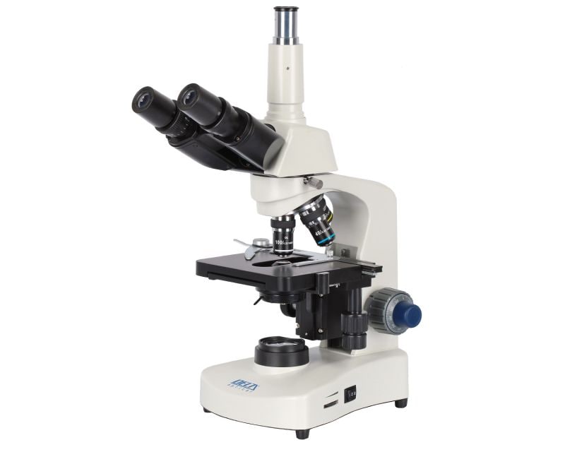 Delta Optical Genetic Pro Trino microscope with battery