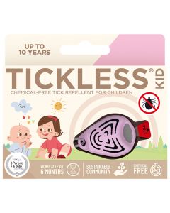 TickLess Kid ultrasonic tick repeller - for kids - Pink