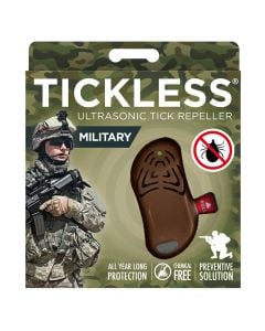 TickLess Military ultrasonic tick repellent - for humans - Brown
