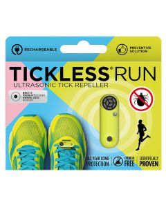 TickLess Run Ultrasonic Tick Repeller - for people - UV Yellow