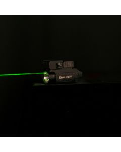 Olight BALDR Mini Flashlight with Laser Sight Black - 600 lumens, Green Laser