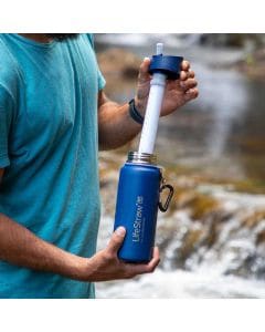 Bottle with a filter LifeStraw Go Stainless Steel 710 ml - Blue