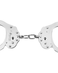 Alcyon Chain steel Double lock handcuffs silver