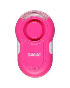 Sabre Red Clip-On LED Personal Alarm - Pink