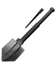 MFH Folding Shovel with Saw - Black