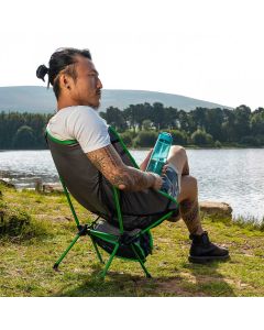 Highlander Outdoor Ayr folding camping chair - Green/Grey
