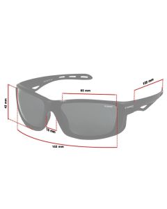 OPC Pro Sport Everest sunglasses - Black Matt Smoke Revo Polarised