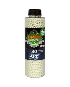 ASG Open Blaster Tracer Biodegradable BBs 0,30 g 3300 pcs - Green