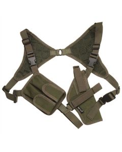 Mil-Tec holster with suspenders - Olive